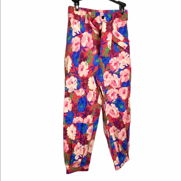 Zara Belted Floral Print Pants - Picture 7 of 12